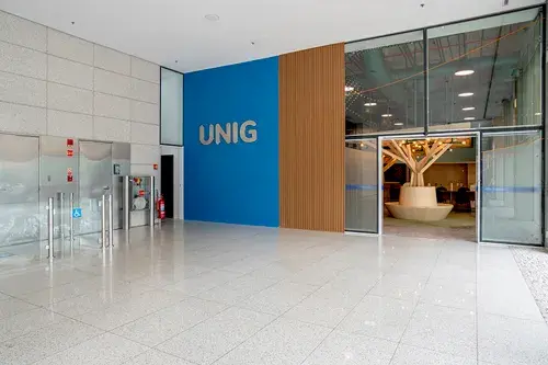 Espaço da unidade da UNIG no Centro do Rio de Janeiro